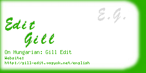 edit gill business card